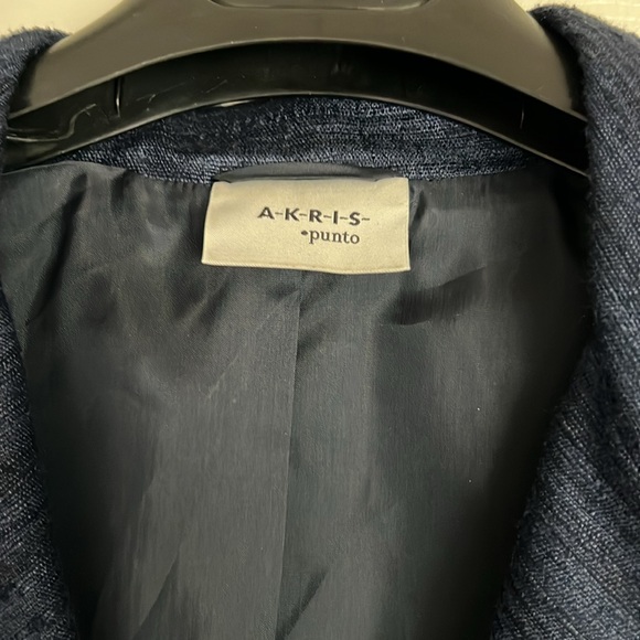 Akris Punto navy blue blazer. - Picture 2 of 6